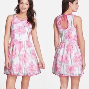 Lilly Pulitzer Darcelle Embroidered Organza Dress size two only work twice